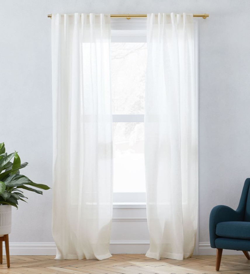 Sheer European Flax Linen Curtain