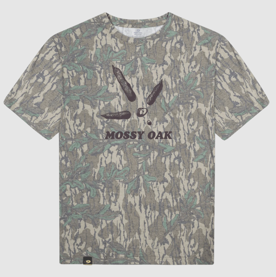 Mossy Oak Wash Out Turkey Track Tee - GREENLEAF