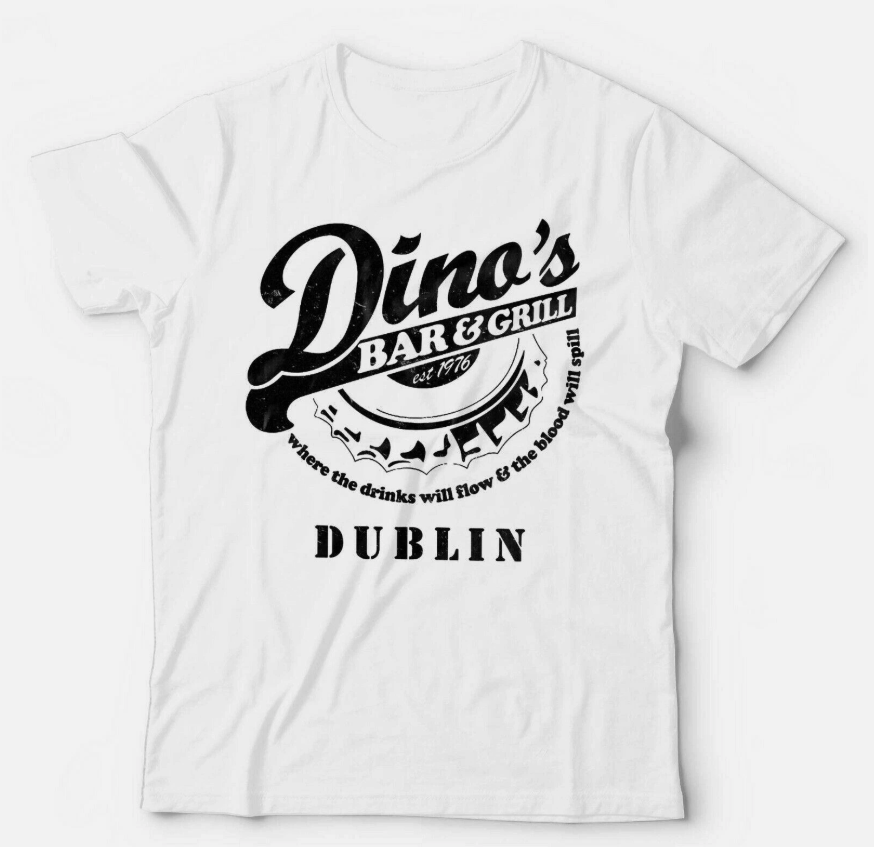 Thin Lizzy Tshirt Dino's Bar And Grill & Kids Rock Lynott Fathers Day Gift