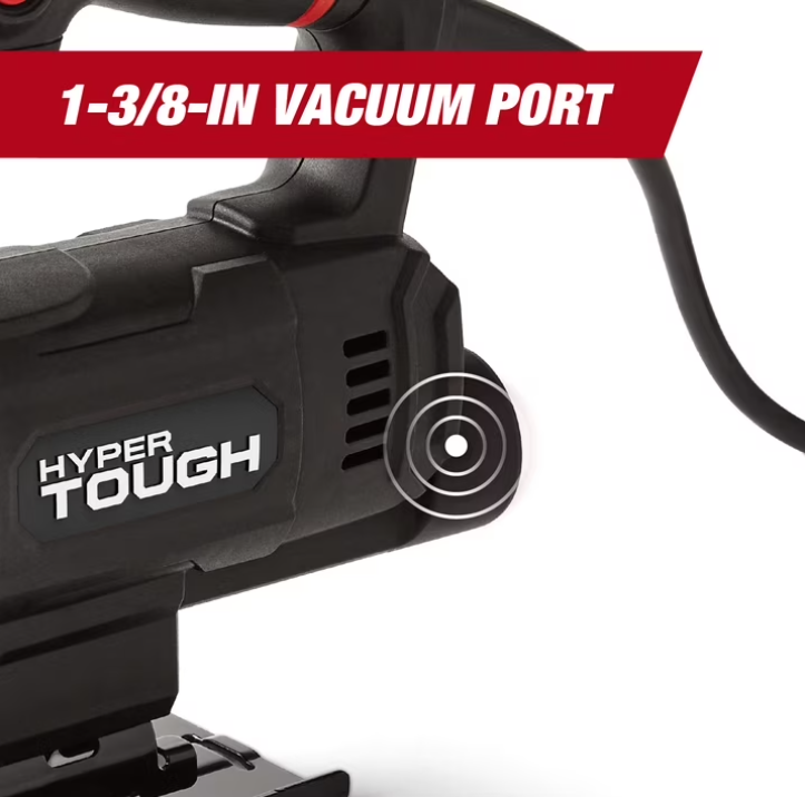 Hyper Tough 3.5-Amp Corded Jig Saw, Corded, 120 Volt, Model Number 44002, for Wood-Cutting