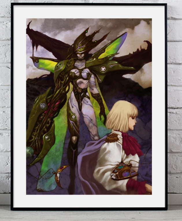 Elemental Gearbolt Poster Print Retro PS1 Anime Game Room Wall Art