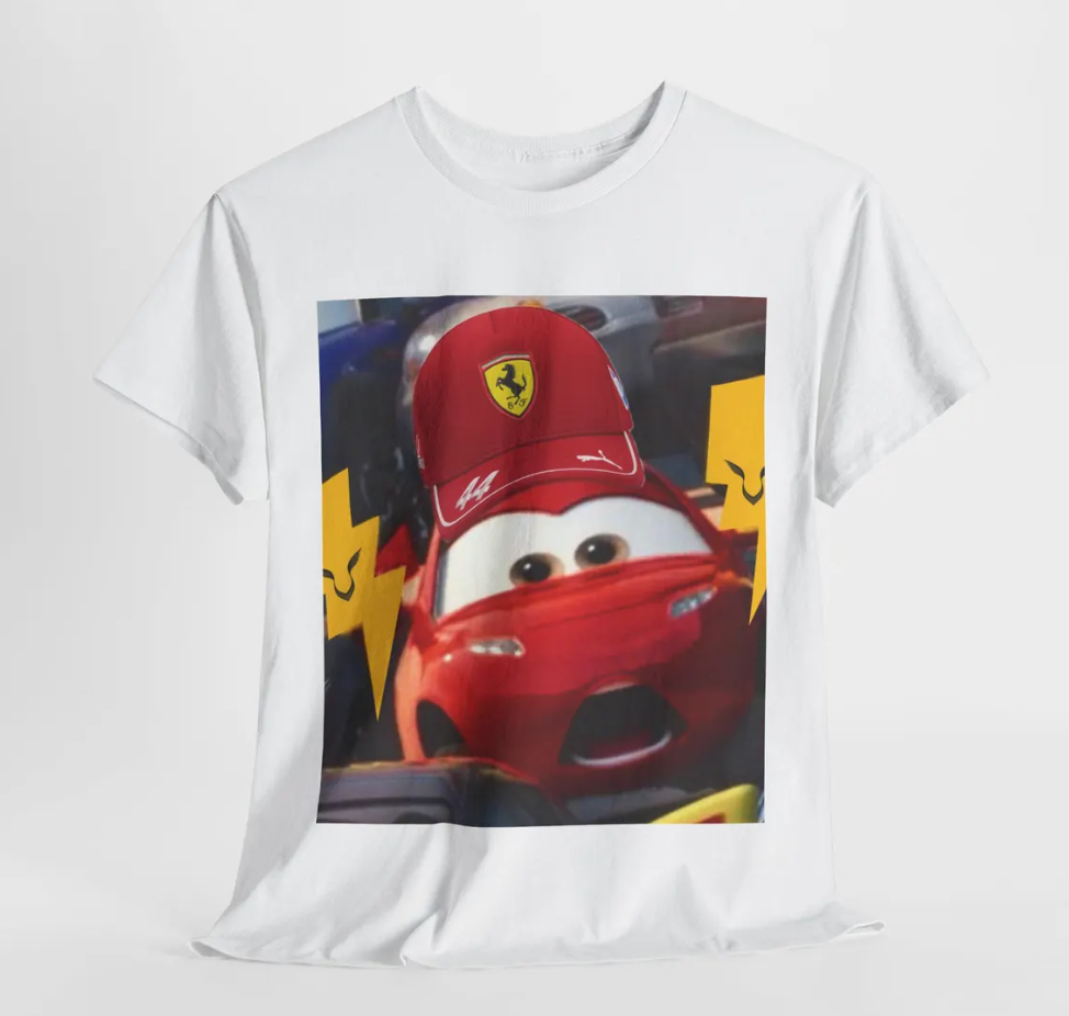 Lightning McQueen Ferrari F1 Unisex Tee, Race Car T-Shirt