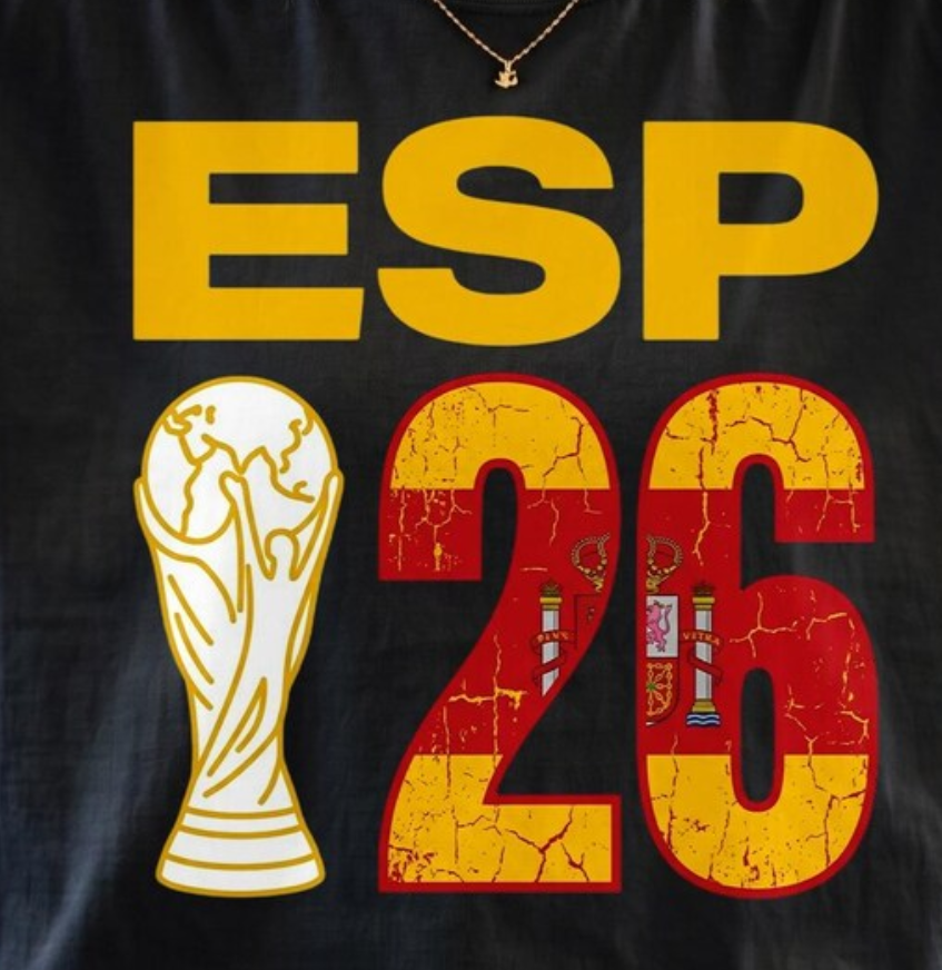 Spain World Cup 2026 Shirt, ESP 26 FIFA Soccer Tee, Spanish Flag Trophy La Roja Fan Gift, Spain Football Supporter