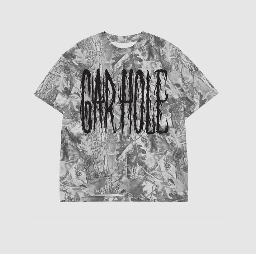 Gar Hole Greyscale Camo Shirt