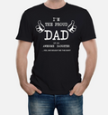 Mens Proud Dad of An Awesome Daughter T-Shirt Fathers Day Funny Daddy