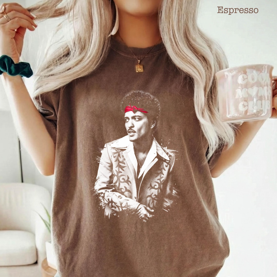 Bruno Mars 2026 Halftime Show Shirt, Vintage Comfort Colors Tee, Retro 90s Bruno Mars Concert T-Shirt, Fan Gift, Unisex Graphic Tee