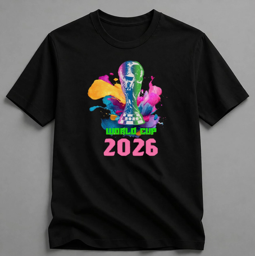 Fifa World Cup 2026 T-Shirt Soccer Graphic Tee USA Football Fan, World-Cup-2026