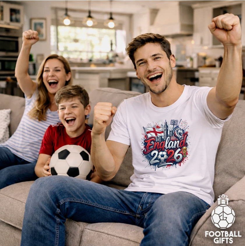 England Patch World Cup 2026 White T-Shirt England Fans World Cup T-Shirt