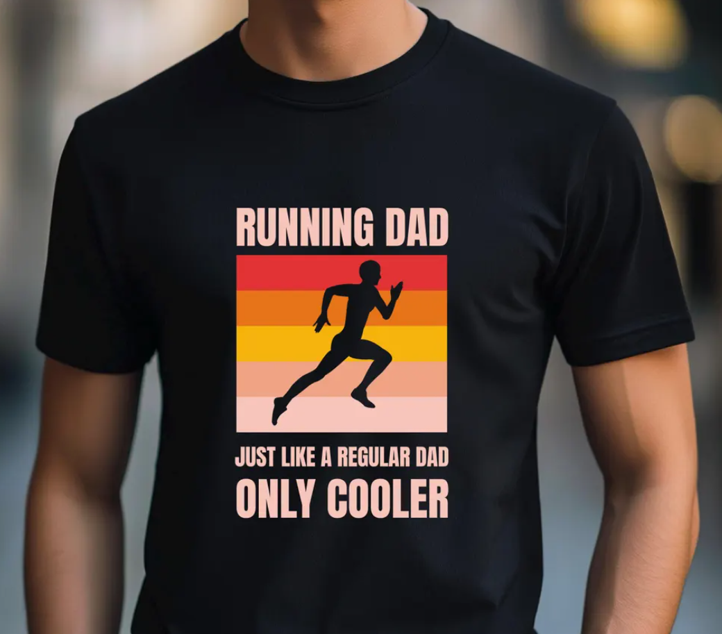 Running Dad Marathon Runner T-Shirt – Father’s Day Gift for Running Dad