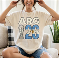 Argentina World Cup 2026 Shirt, ARG 26 FIFA Soccer Tee, Argentina Flag Trophy Defending Champion Tee, Football Fan Gift