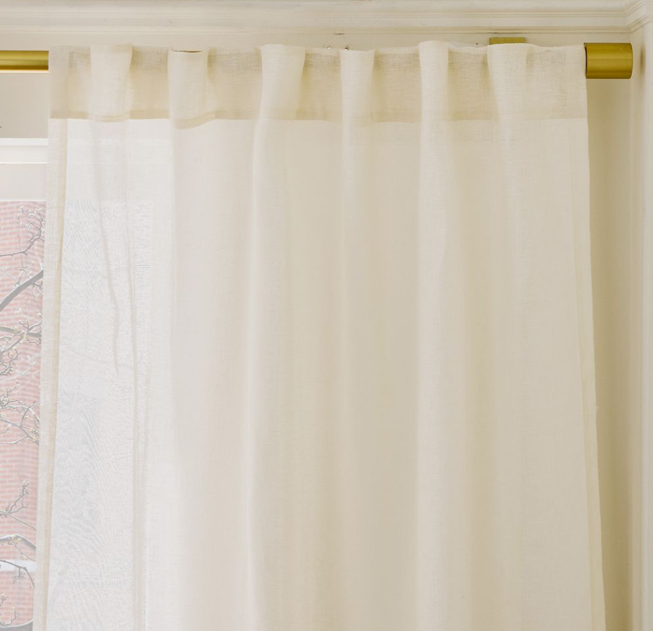 Sheer European Flax Linen Curtain