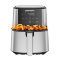 Chefman 6 Qt. Air Fryer 4 Functions w/ Touch Controls, HI-FRY Button, Stainless Steel