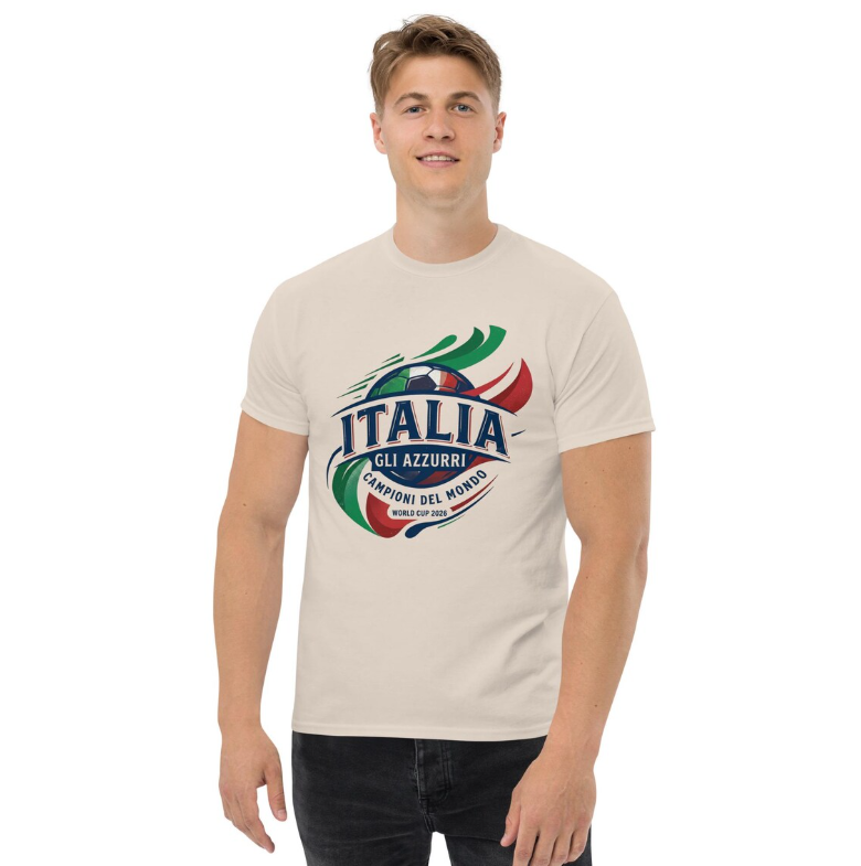 Italy Gli Azzurri Soccer T-Shirt – World Cup 2026 Fan Tee