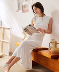 Breezy Cooling Side Ruched Maxi Dress