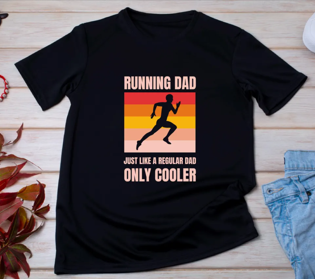 Running Dad Marathon Runner T-Shirt – Father’s Day Gift for Running Dad