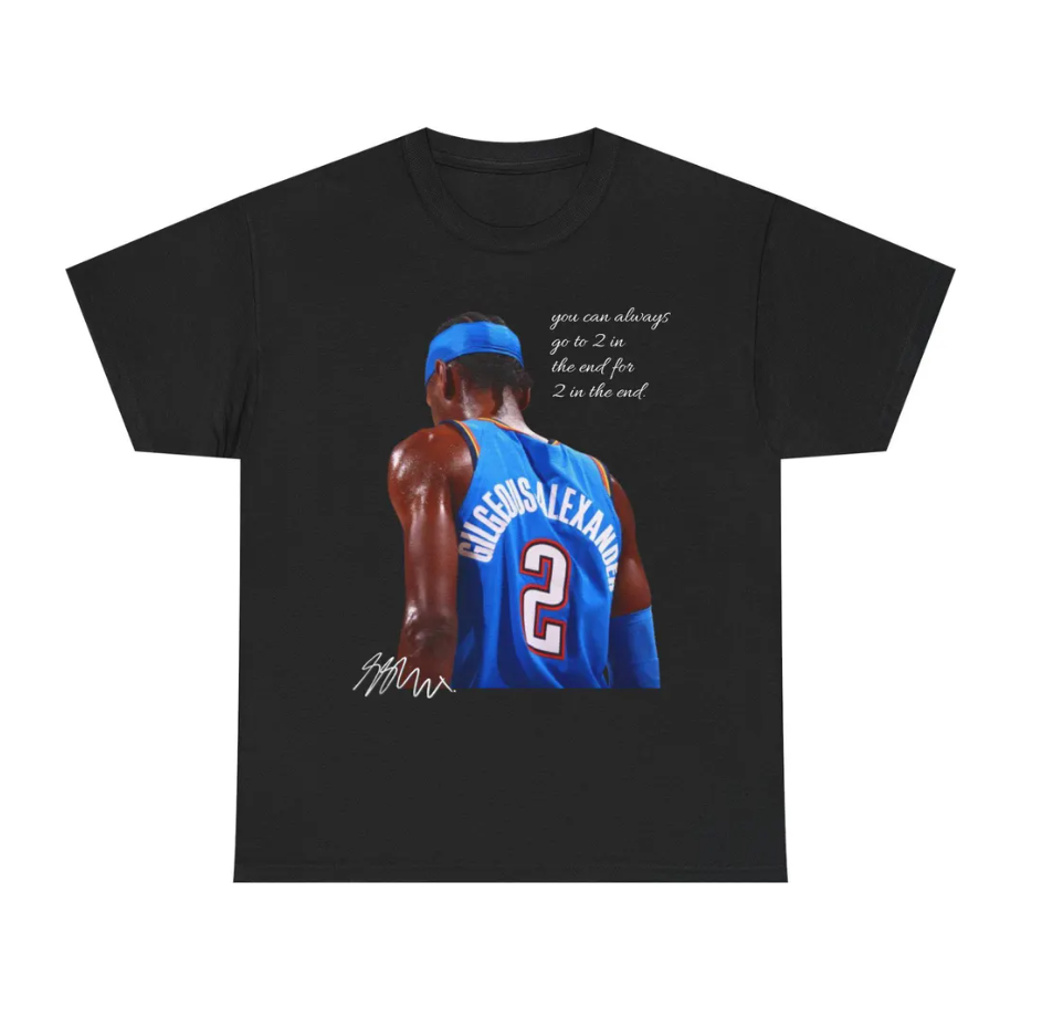 Shai Gilgeous Alexander OKC T Shirt Autograph Edition
