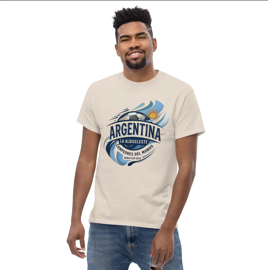 Argentina La Albiceleste Soccer T-Shirt – World Cup 2026 Fan Tee