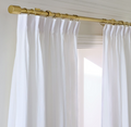 Pleated European Flax Linen Blackout Curtain