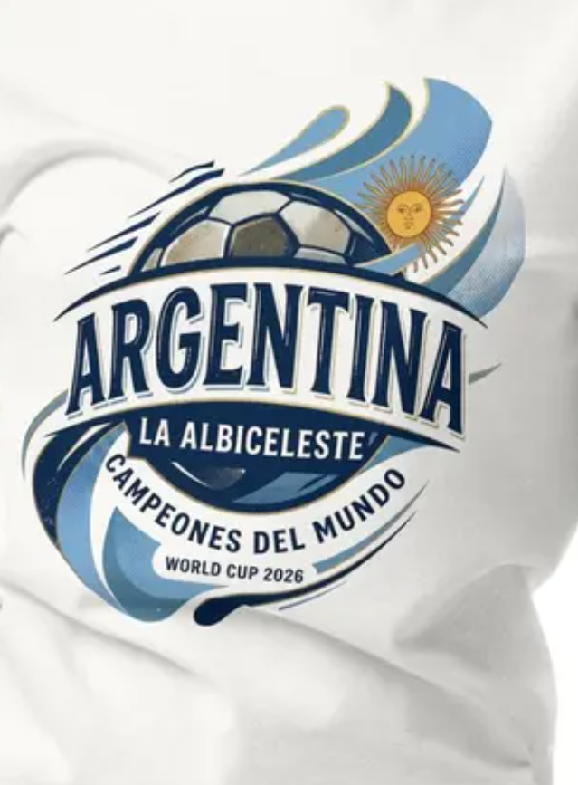 Argentina La Albiceleste Soccer T-Shirt – World Cup 2026 Fan Tee