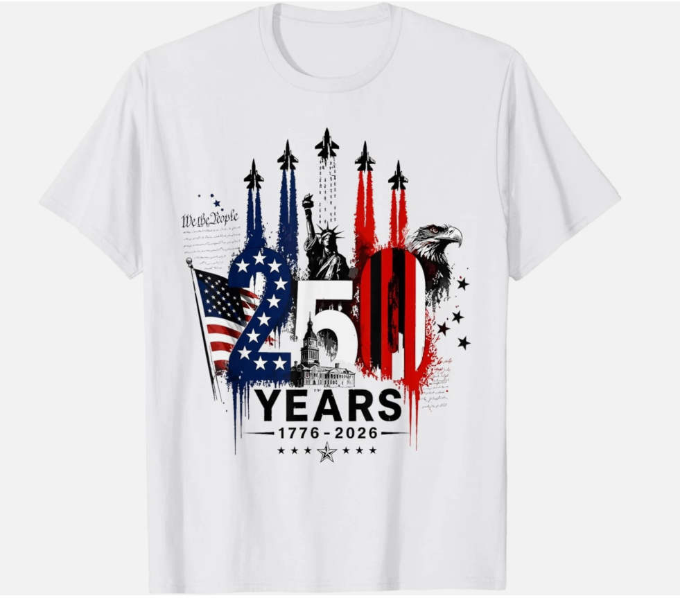 American 1776-2026 Air Force 4th of July 250 Years Freedom T-Shirt