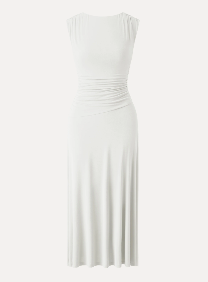 Breezy Cooling Side Ruched Maxi Dress