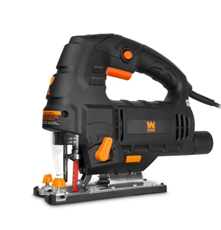 WEN 6.6-Amp Variable Speed Orbital Jig Saw with Laser and LED Light, 33606