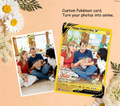 Father’s Day Custom Pokemon Card, Personalized Pokemon Card for Dad, Unique Dad Gift, Anime Card, Family Gift, Boyfriend Gift, Gift for Him