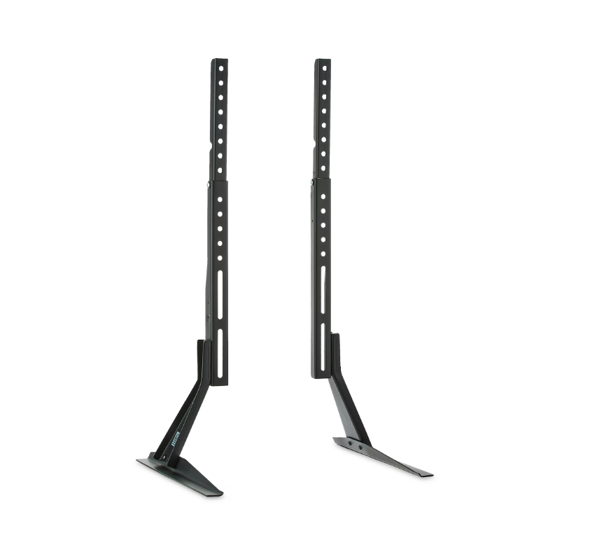 onn Tabletop TV Stand for 37" to 70" TVs, Holds up to 110 lbs, Black- Metal Legs for Tabletop