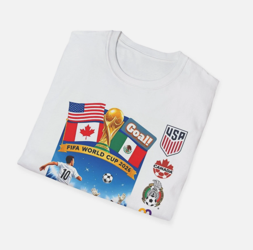 World Cup 2026 T shirt, Soccer FIFA Tee, United States, Canada, Mexico
