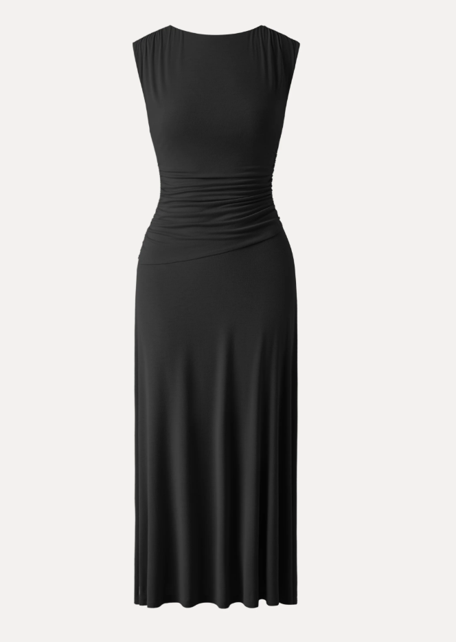 Breezy Cooling Side Ruched Maxi Dress