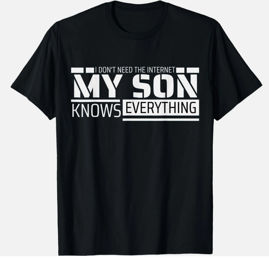 Funny Dad Shirt from Son Men Funny Fathers Day Dad T-Shirt