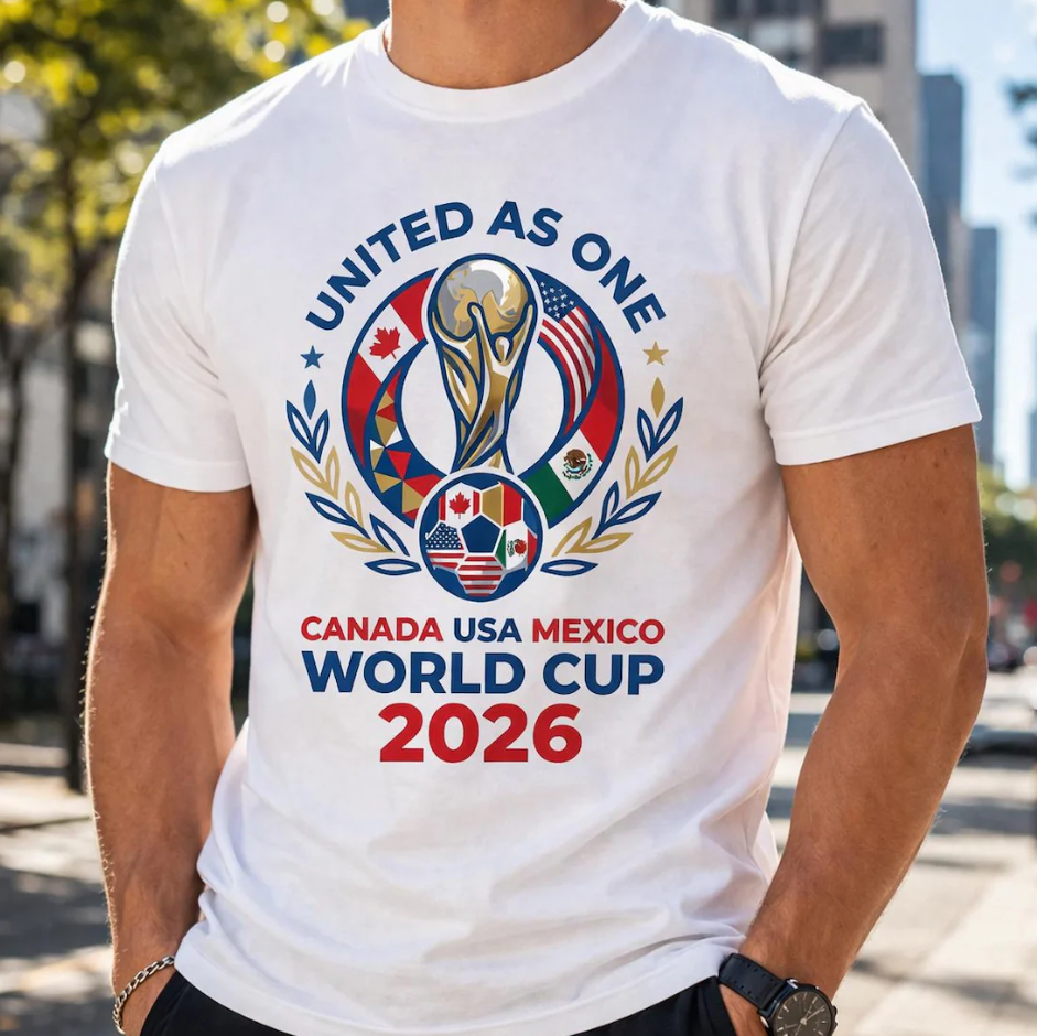 World Cup 2026 T Shirt, FIFA Soccer Sweatshirt, USA Canada Mexico Fan Apparel