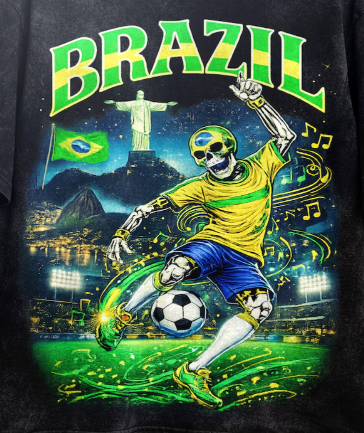 FIFA World Cup 2026 Brazil Shirt, Brazil Soccer Graphic Tee, Vintage Football Shirt, Brazilian Fan Gift, Unisex Tee, Streetwear Soccer Tee.