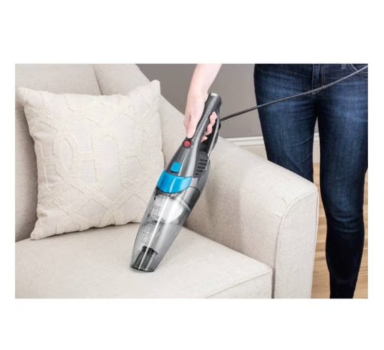 BISSELL 3-in-1, Corded, Stick Vacuum, Carpet, Area Rugs, Hardfloor, Upholstery, Removable Hand Vac, Lightweight, Easy Empty, 2030, Blue & Gray