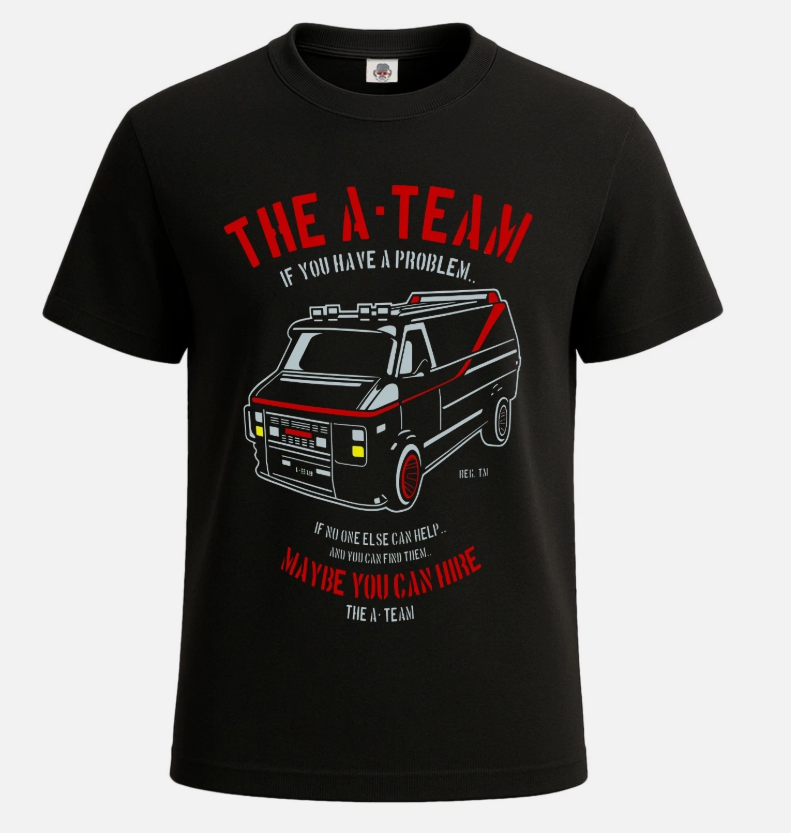 The A-team Funny Retro TV Fathers Day Men's T-Shirt Funny Novelty Gift Tee Top