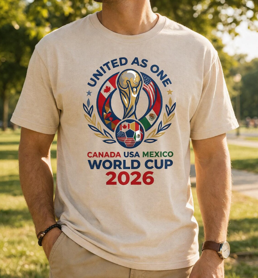 World Cup 2026 T Shirt, FIFA Soccer Sweatshirt, USA Canada Mexico Fan Apparel