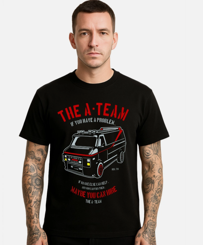 The A-team Funny Retro TV Fathers Day Men's T-Shirt Funny Novelty Gift Tee Top