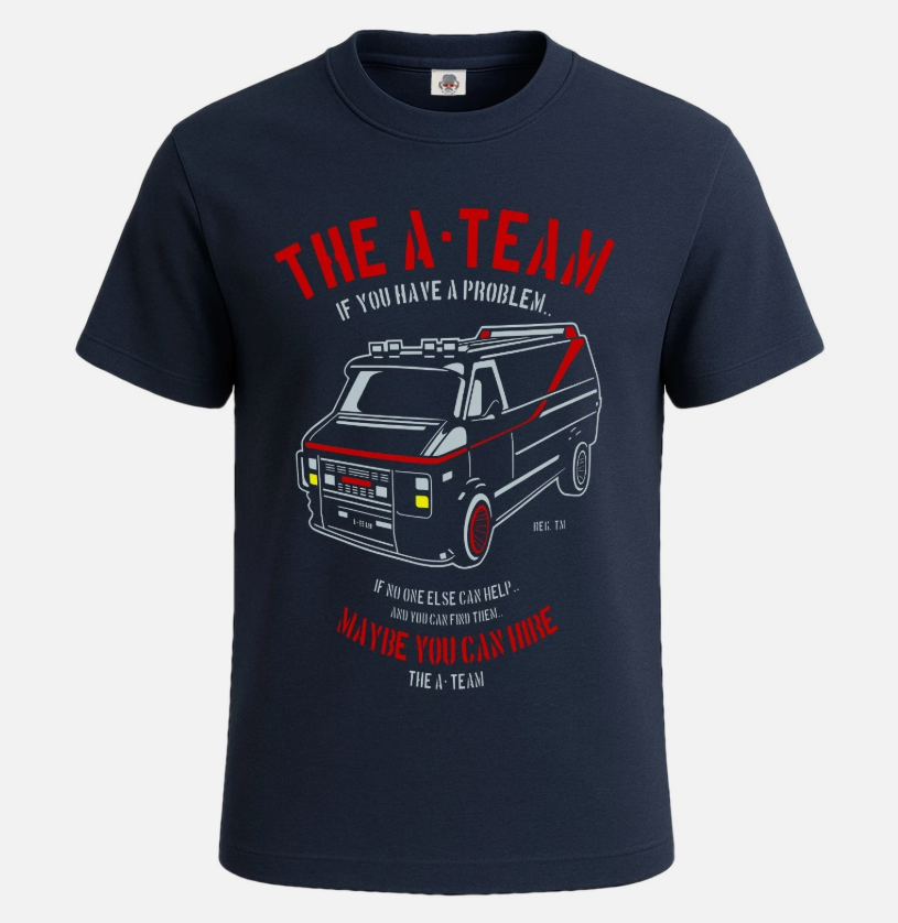 The A-team Funny Retro TV Fathers Day Men's T-Shirt Funny Novelty Gift Tee Top