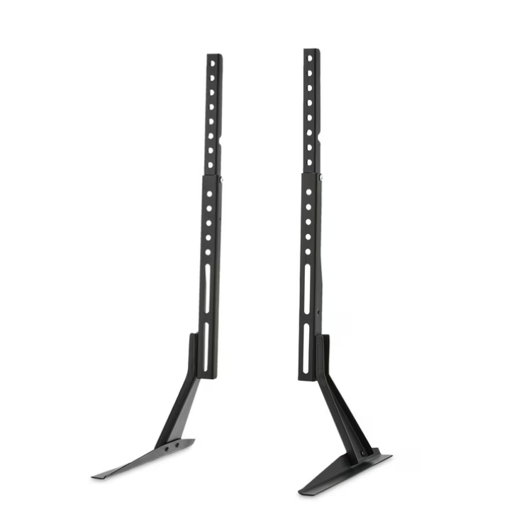 onn Tabletop TV Stand for 37" to 70" TVs, Holds up to 110 lbs, Black- Metal Legs for Tabletop