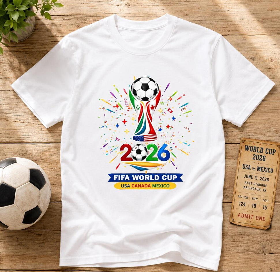 Soccer Trophy 2026 Shirt, World Cup Fan Tee, USA Canada Mexico Football Shirt, Soccer Lover Gift, Game Day Outfit, Sports Tee