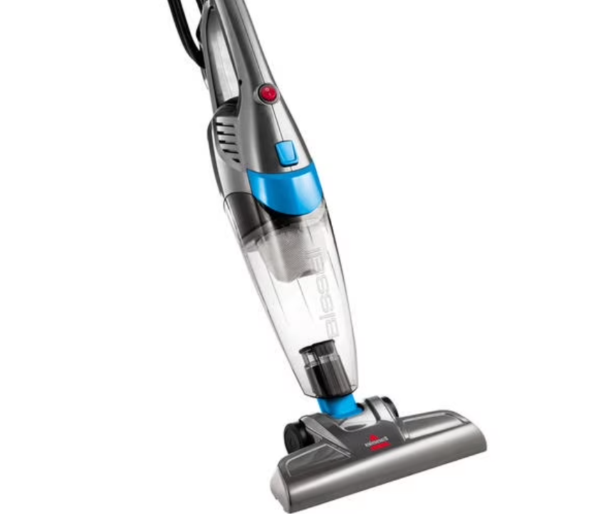 BISSELL 3-in-1, Corded, Stick Vacuum, Carpet, Area Rugs, Hardfloor, Upholstery, Removable Hand Vac, Lightweight, Easy Empty, 2030, Blue & Gray