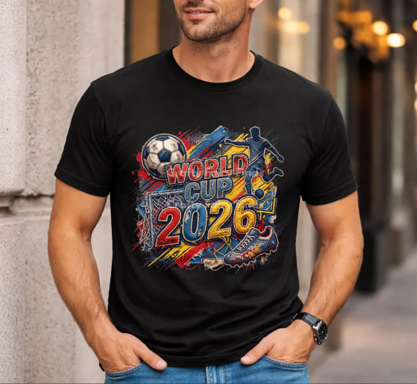 World Cup 2026 Shirt Youth or Adult, Football World Tournament Tee, Family Matching Soccer T-Shirt