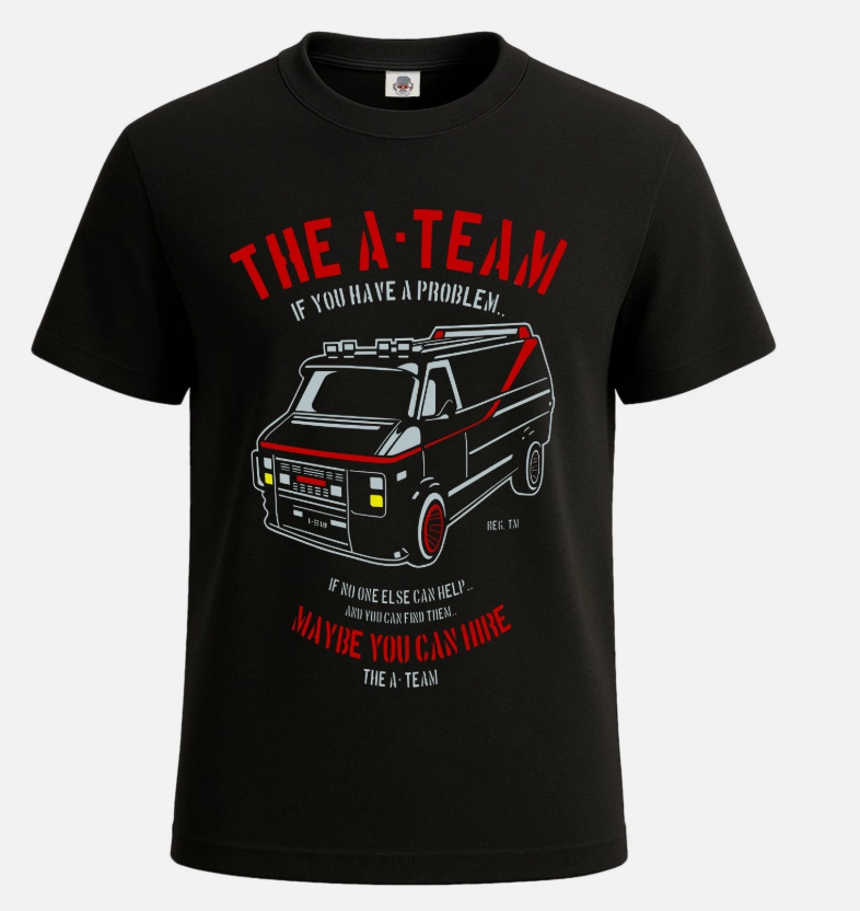The A-team Funny Retro TV Fathers Day Men's T-Shirt Funny Novelty Gift Tee Top