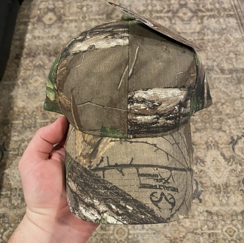 Real Tree Men's Camo Adjustable Hat Cap Blank Logos Hunting Outdoors New w/Tags