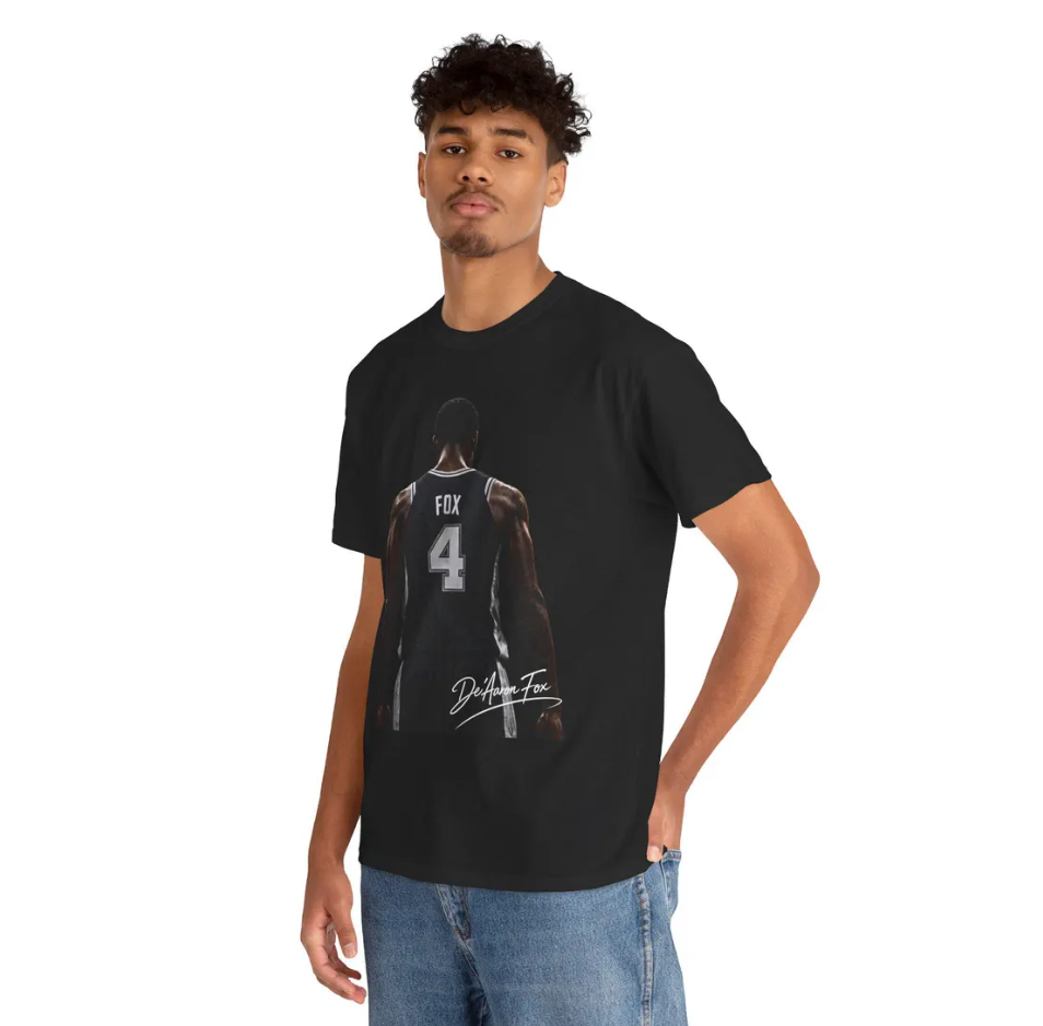 De'Aaron Fox San Antonio T-Shirt Basketball Graphic Tee