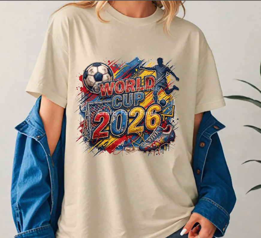 World Cup 2026 Shirt Youth or Adult, Football World Tournament Tee, Family Matching Soccer T-Shirt
