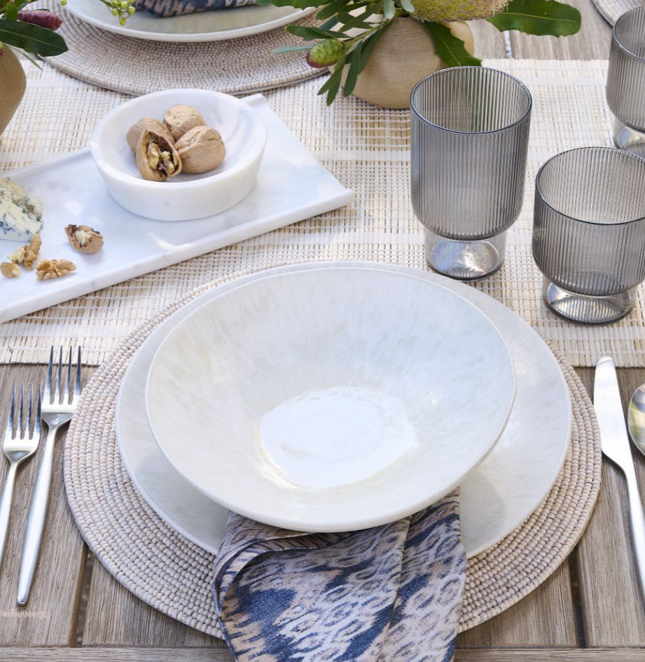 Oyku Stoneware Pasta Bowl Sets
