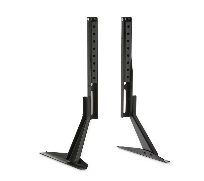 onn Tabletop TV Stand for 37" to 70" TVs, Holds up to 110 lbs, Black- Metal Legs for Tabletop