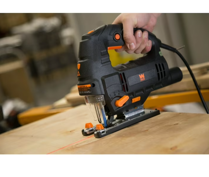 WEN 6.6-Amp Variable Speed Orbital Jig Saw with Laser and LED Light, 33606