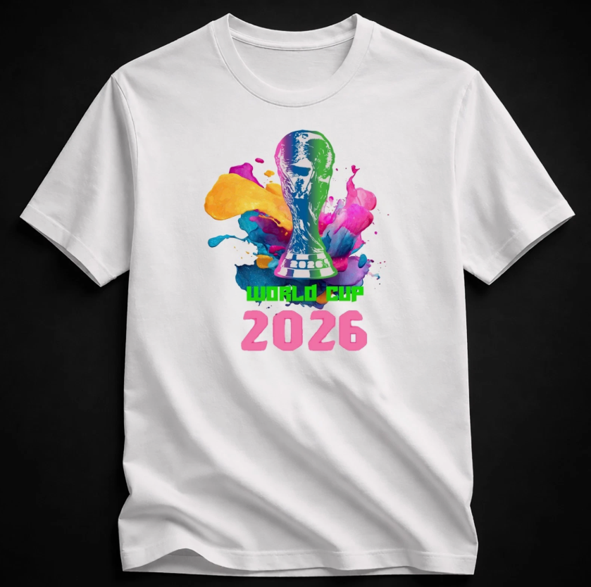 Fifa World Cup 2026 T-Shirt Soccer Graphic Tee USA Football Fan, World-Cup-2026